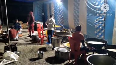 शाढ़ौरा: शाढ़ौरा में हिन्दू सम्मेलन की तैयारियों में जुटे सम्मेलन समिति के कार्यकर्ता