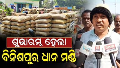 ଶୁଭାରମ୍ଭ ହେଲା ବିନିଶପୁର ଧାନ ମଣ୍ଡି || Niali News || Krushnaprasad || Farmer