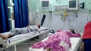 रंगरा चौक: रेलवे ओवरब्रिज के पास ट्रैक्टर की टक्कर में तीन लोग घायल