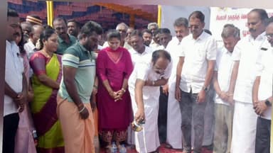 சிவகாசி: சித்துராஜபுரம் நெடுஞ்சாலைகள் மற்றும் சிறுதுறைமுகங்கள்துறை சார்பில் ரூபாய் 58.50கோடி மதிப்பில் வெளிவட்டசாலை அமைக்கும்பணியைநிதி அமைச்சர் துவக்கிவைத்தார்