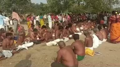 அருப்புக்கோட்டை: குண்டாற்றில் தை அமாவாசையை முன்னிட்டு பக்தர்கள் முன்னோர்களுக்கு திதி கொடுத்து வழிபாடு செய்தனர்