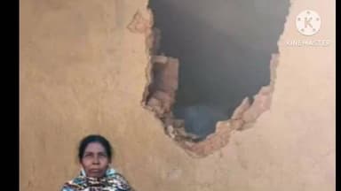 कर्रा: कर्रा के बक्सपुर में जंगली हाथी ने एक घर ढहाया