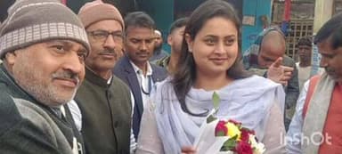 बाराहाट: बाराहाट बाजार में भाजपा कार्यकर्ताओं ने बिहार सरकार के खेल एवं सूचना प्रौद्योगिकी मंत्री का स्वागत किया