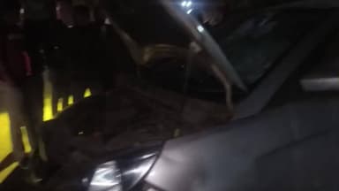 दमयंती नगर: सागर नाका पर ट्रैक्टर ने कार को मारी टक्कर, डिवाइडर से टकराई, एयर बैग खुलने से टला बड़ा हादसा