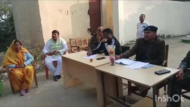 गावां: गावां थाना में शांति समिति की बैठक, डीजे कम आवाज में बजाने का निर्देश