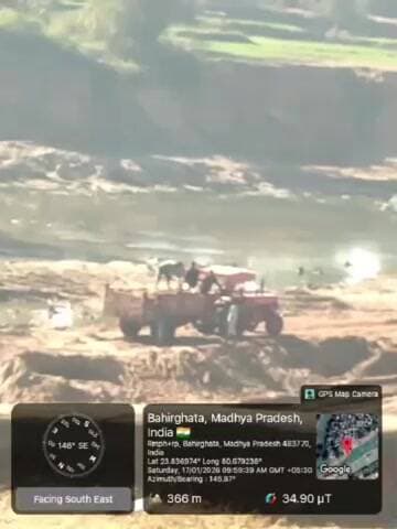 बड़वारा: बहिरघटा: उमरार नदी में नियमों को ताक पर रखकर रेत खनन, माफिया राजस्व को लगा रहे चूना, प्रशासन बेबस