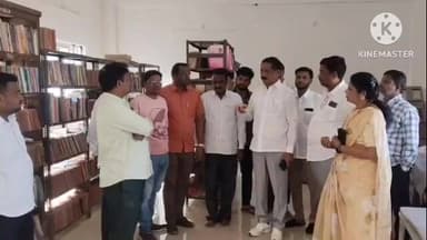 వర్ని: రుద్రూర్ మండల కేంద్రంలోని గ్రంథాలయాన్ని పరిశీలించిన జిల్లా గ్రంథాలయ సంస్థ చైర్మన్ రాజిరెడ్డి