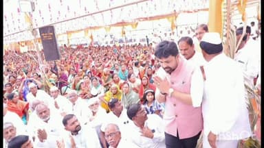 जळकोट: श्रीक्षेत्र दावणगाव येथील अखंड हरिनाम सप्ताह व श्रीराम कथा ज्ञान यज्ञ सोहळ्यास आमदार संजय बनसोडे यांची उपस्थिती