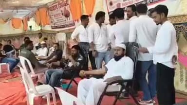 झौथरी: सीमलवाड़ा में खिदमते खल्फ फाउंडेशन का पहला विशाल रक्तदान शिविर, 110 रक्तदाताओं ने किया रक्तदान