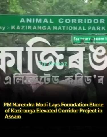 #VIDEO || PM Narendra Modi Lays Foundation Stone of Kaziranga Elevated Corridor Project in Assam .
#tglawaaz #Kaziranga