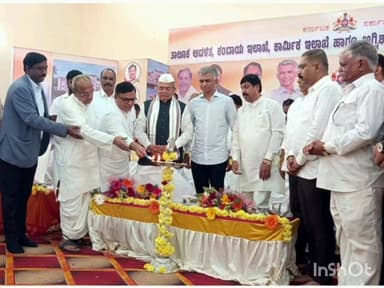 ರಟ್ಟೀಹಳ್ಳಿ: ಪಟ್ಟಣದಲ್ಲಿ ವಿವಿಧ ಅಭಿವೃದ್ಧಿ ಕಾಮಗಾರಿಗೆ ಸಚಿವ ಕೃಷ್ಣಬೈರೇಗೌಡ ಚಾಲನೆ