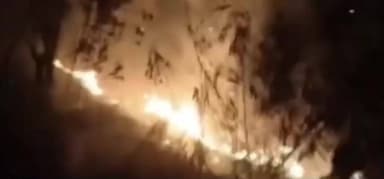 ಚನ್ನಪಟ್ಟಣ: ಅಬ್ಬೂರು ಗ್ರಾಮದ ಗುಡ್ಡೆಗೆ ಕಿಡಿಗೇಡಿಗಳಿಂದ ಬೆಂಕಿ