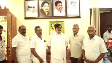 சிவகாசி: ஓய்வு பெற்ற ராணுவ வீரர்களுக்கான மாவட்ட தலைமை அலுவலக கட்டமான பணிக்கு முன்னாள் அமைச்சர் கே டி ராஜேந்திர பாலாஜி 5 லட்சம் நிதி உதவி வழங்கினார்