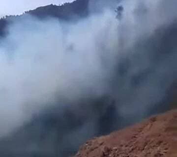 नेरवा: बलसन पंगेया पंचायत के मेहना नाले में लगी आग, कौपड़ के जंगल में भारी नुकसान की आशंका