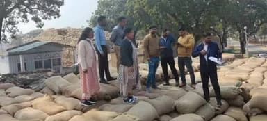 भैयाथान: भैयाथान में एसडीएम ने धान खरीदी केंद्र का किया भौतिक सत्यापन