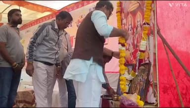 महिदपुर: महिदपुर में गूँजा 'जय श्री राम', विश्व हिंदू परिषद और बजरंग दल ने निकाला भव्य शौर्य संचलन