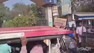 পান্ডুয়া: পান্ডুয়া ব্লক অফিসের সামনে বিক্ষোভ দেখাল তৃণমূল