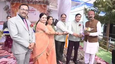 गुण्डरदेही: श्री साईं विद्यालय अर्जुंदा में आयोजित अभिव्यक्ति कार्यक्रम में गुंडरदेह विधायक कुंवर से निषाद शामिल हुए