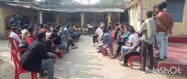 बिस्फी: बिस्फी थाना परिसर में सरस्वती पूजा को लेकर शांति समिति की बैठक आयोजित