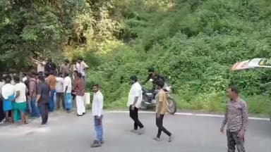 கொடைக்கானல்: கொடைக்கானல் அருகே 100 அடி பள்ளத்தில் கார் கவிழ்ந்து கணவன் கண் முன்னே மனைவி பலி