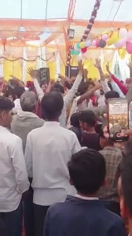 ग्राम नलखेड़ा में चल रही श्रीमद्भभागवत कथा के चौथे दिन भगवान श्री कृष्ण का जन्मोत्सव मनाया गया।