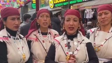 आनी: विंटर कार्निवल की झांकियों में भाग लेने आई महिला मंडल