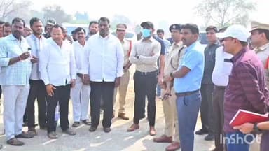 ధర్మపురి: రాష్ట్ర ఉప ముఖ్యమంత్రి భట్టి విక్రమార్క పాల్గొనే ధర్మపురి సభ ఏర్పాట్లను పరిశీలించిన మంత్రి, జిల్లా కలెక్టర్, ఎస్పీ