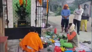 बीरपुर: नौला में शनिदेव मंदिर निर्माण की पहली वर्षगांठ, भजन-कीर्तन और हवन से गूंजा परिसर