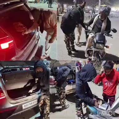 घोसवरी: घोसवरी पुलिस ने थाना क्षेत्र के विभिन्न चौराहों पर चलाया सघन वाहन जांच अभियान