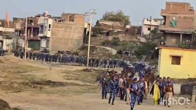 पीथमपुर: बसंत पंचमी को लेकर धार में अलर्ट, सादलपुर में पुलिस-RAF का फ्लैग मार्च, जगह-जगह हुआ स्वागत