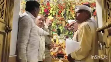 सेलू: खासदार अमर काळे यांची घोराड येथील विठ्ठल-रुक्मिणी मंदिराला भेट; संत केजाजी महाराज पुण्यतिथी उत्सवात सहभाग