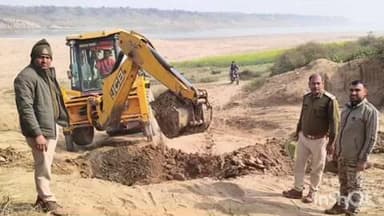 अंबाह: बड़ी प्रशासनिक कार्रवाई: चंबल नदी के नगरा घाट पर अवैध रेत उत्खनन के रास्ते बंद
