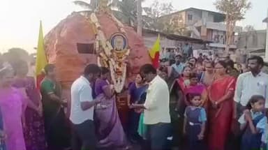 ಗುಳೇದಗುಡ್ಡ: ಪಟ್ಟಣದಲ್ಲಿ ಚಾಲುಕ್ಯ ರಥಯಾತ್ರೆಗೆ ಅದ್ಧುರಿ ಸ್ವಾಗತ