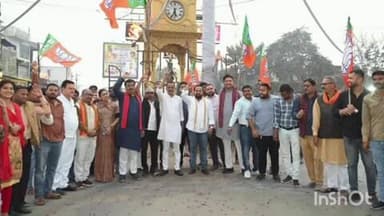 थानखम्हरिया: नितिन नवीन को भाजपा के राष्ट्रीय अध्यक्ष बनाए जाने पर बेमेतरा में भाजपाइयों में उत्साह, घड़ी चौक में मनाया गया जश्न