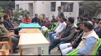 नासरीगंज: सरस्वती पूजा को लेकर स्थानीय थाना परिसर में आयोजित हुई शांति समिति की बैठक