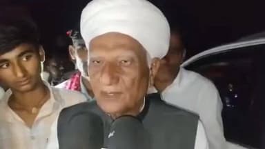 गुड़ामालानी: गुड़ामालानी में किसानों का धरना प्रदर्शन समाप्त होने के बाद बाड़मेर के पूर्व मंत्री हेमाराम चौधरी मीडिया से मिले