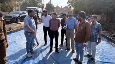 ગાંધીધામ: મનપા વિસ્તારમાં ચાલતા વિવિધ રસ્તાઓ તથા બ્યુટીફીકેશનની કામગીરીની કમિશનર દ્વારા વિઝીટ કરવામાં આવી