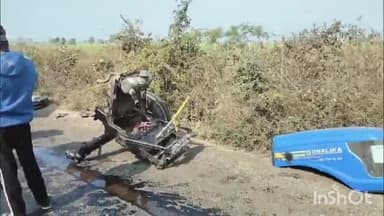 मालथोन: बीना रोड बेसरा स्टैंड के पास ट्रैक्टर और कार की टक्कर, दो लोग घायल