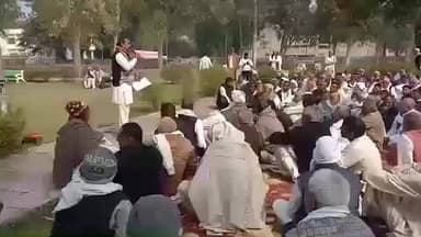 लोहारू: शारदा महिला कॉलेज के समर्थन में लोहारू की जनता, अमर्यादित भाषा प्रयोग करने वालों पर कार्रवाई की मांग