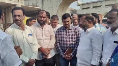 కాజీపేట రైల్వే ఓవర్ బ్రిడ్జి నిర్మాణ పనులను పరిశీలించిన ఎమ్మెల్యే నాయిని రాజేందర్ రెడ్డి