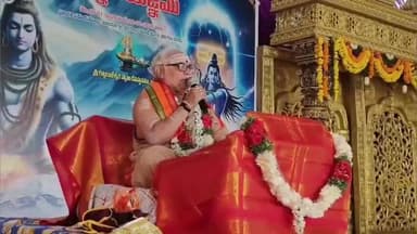 జగిత్యాల: శ్రీ గుట్ట రాజేశ్వర స్వామి దేవాలయం లో బ్రహ్మశ్రీ బుర్రా భాస్కర శర్మ చే వైభవంగా కొనసాగుతున్న భాగవత సప్తాహ ప్రవచనాలు