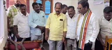 గంగాధర నెల్లూరు: రోడ్డు ప్రమాదంలో గాయపడ్డ కార్యకర్తను పరామర్శించిన ఎమ్మెల్యే. థామస్ ,