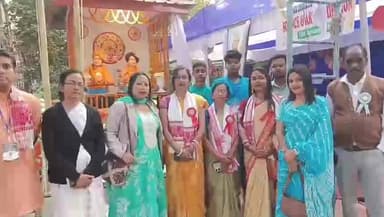 ঢেকিয়াজুলি ভাগ: ঢেকীয়াজুলি বিবেকানন্দ চিষ্টাৰ নিবেদিতা বিদ্যালয়ত উপস্থিত আয়ুক্ত দ্যোতিভা বৰা