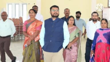 పాలకుర్తి: ఈనెల 23న ప్రారంభం కానున్న పాలకుర్తి లోని ఎస్ఎల్ఎన్ ఫంక్షన్ హాల్ సందర్శించిన కలెక్టర్ రిజ్వాన్ భాష షేక్