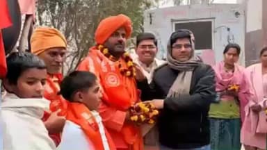 लोहारू: जन-जागृति यज्ञ यात्रा का सोहंसड़ा में रात्रि विश्राम, संजय जांगड़ा ने निरंतर आयोजनों का दिया आश्वासन