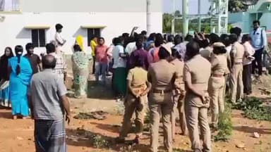 எடப்பாடி: ஆவணியூர் பகுதியில் இஸ்லாமியர்களின் பாத்திய பட்ட இடத்தில் புறம்போக்கு இடத்தில் கட்டியதாக கூறி அதிகாரிகள் அளவிடு செய்ய முயன்ற போது மறியல்