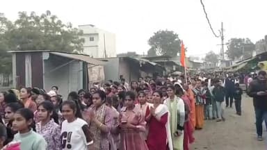 सुसनेर: श्री राम मंदिर धर्मशाला से VHP व बजरंग दल ने निकाली सायं फेरी, गुंजा जय-जय सियाराम