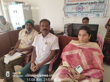 తోట్లవల్లూరు: 21-Jan-26 : 18 Th Round Social Audit Gramasabha Edulagudam