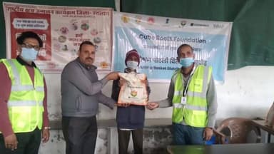 रतलाम: प्रधानमंत्री टीबी मुक्त भारत अभियान के तहत जिला चिकित्सालय रतलाम में टीबी मरीजों को फूड बास्केट वितरित