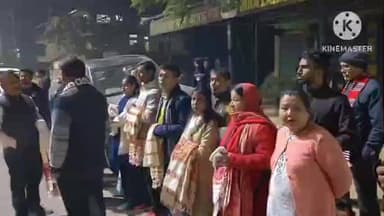 পশ্চিম যোৰহাট: অজন্তা বাইপাছত উপস্থিত প্ৰদেশ কংগ্ৰেছৰ সভাপতি গৌৰৱ গগৈ